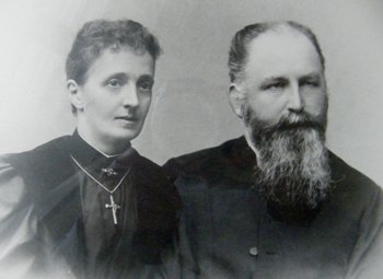 Historische Fotografie des Ehepaars Dorothea und Friedrich Langheinrich