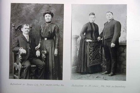 Historische Fotografien von Conrad Adam Zoll und Ehefrau Anna Barbara