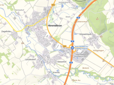 Kartenausschnitt Gemeinde Himmelkron